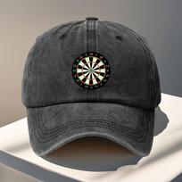 pc Retro Dart Board Print Cap Compatible for Darts  Adjustable Unisex Hat with Dart Accessory Hand Washable for Outdoor Parti 1pc