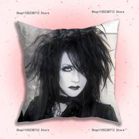 Mana M-Malice Gothic Mizer Pillowcase Pillowslip Cushion Plush Boys Girls Cartoon Anime Kawaii Decoration  Birthday Cute Gifts 30x30cm