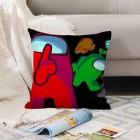 Party video games A-Among U-Us  Pillow Case Office Cushions Suitable For Sofa Car Bedroom Decorative Cushion Cover 30x30cm