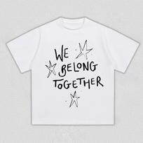 2026 Summer Harry Styles We Belong Together Graphic T Shirt For Unisex Unisex Retro Pop Star Streetwear Cotton Oversized Tee S