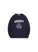 Grimi Bear Long Sleeve T-Shirts(Navy) M