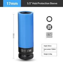 Drive Wheel Protector Nut Socket Chromium-Vanadium Steel Impact Resistant Socket for SUV Truck Tire Maintenance Work A1