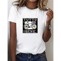Stylish 180G T-Shirt  Tutto Bene  Design - Perfect for Family Trips and Summer Festivals, Ideal Gift for Birthdays and Corporate Events, S balta
