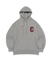 Cargo Bros For Woman C Logo Hoodie (Gray) Xl (Fleece-Lined)