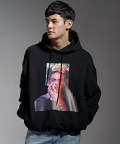 Piggles Frida Kahlo Motif Hoodie (2 Colors) White-Free/Free