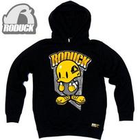 Doldol Roduck_Hoody_08 Road Bicycle Roduck Duck Character Graphic Hoodie Black/M