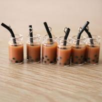 Accessories Bottle Pearl Milk Tea Resin Necklace Bracelet Charms Jewelry Making Pendant DIY Making kava