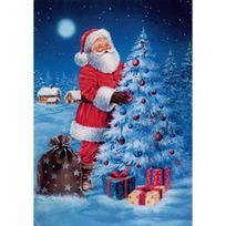 DIY Santa Claus 5D Diamond Painting Full Round Drill Mosaic Snowman Diamond Handmade Cross Stitch Kits Wall Art Home Decor Full Round 20x30CM