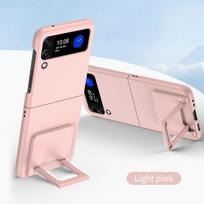 Madingas paprastas stovo laikiklis telefono dėklas, skirtas Samsung Galaxy Z Flip 4 5g Flip3 Flip4 Flip 3 nuo kritimo apsaugotas mobilusis Pone Cover Funda for Samsung Z Flip 4