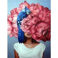 DIY Diamond Painting Woman Cross Stitch Kit Mosaic Art Diamond Painting Full Circle/Square Diamond Home Decoration Round 20x30cm