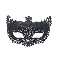 Masquerade Half Face Mask for Women Hollow Carving Glitter Party Mask Lightweight Comfortable Elastic Strap Halloween Costume Accessory juoda