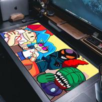 Large Mouse Pad XXL Gaming Accessories Office Gamer Keyboard Desk Mat Non-Slip Laptop Hot Games Friday Night Funkin FNF Mousepad 600x300x2mm