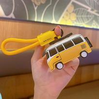 Kūrybiškas odinis raktų pakabukas, mielas animacinių filmukų lėktuvas ir autobusas, prabangus automobilio raktų laikiklis, rankų darbo rankinės pakabukas, dovanų maišelio pakabukas as the picture