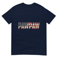 Pawpaw Bold Patriotic American Flag Fathers Day Pawpaw Tshirt S