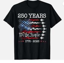 Vintage 250 Years 17762026 Flag Usa Fighter Jets 4th July Tshirt S