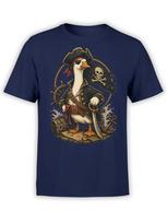 Captain Honk Pirate Goose Tshirt Unisex S