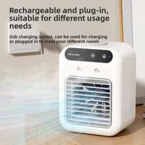 Air Conditioning Fan - Household Small Desktop Spray Fan for Desk Cooling, Portable Humidifier, Cold Air Blower, Spray Fan No carrying case