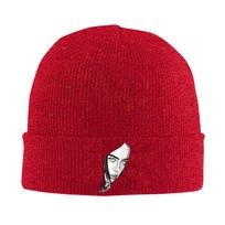 Billies Dark Portrait Pop Art Grayscale Hats Autumn Winter Skullies Beanies Warm  Cap Female Male Acrylic Knitted Hat One Size