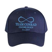 Team Conrad infinite Cousins Beach Est  Caps Summer Adult Baseball Cap Adjustable with Curved Brim Protection Sun Hats Adjustable
