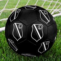 Legia Warsaw FC Size 5 Soccer Ball, Machine-Stitched PVC, Durable & High Bounce, All Ages Fit, fan merchandise, matches & outdoor use. gray