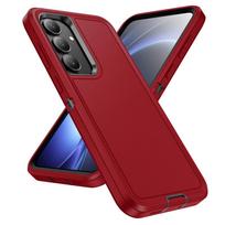 Case For Samsung Galaxy S25 FE Plus Ultra A17 A16 A56 A36 Heavy Duty Shockproof Anti-Scratch Rugged Protective with Full Cover Samsung A15 5G raudona