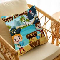 Pirate Theme Sailing Treasure Pillow Gift Home Office Decoration Bedroom Sofa Car Cushion Cover case 45x45 30x30cm