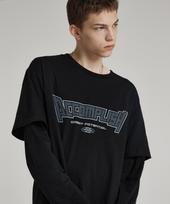 Bunker Buster Sleeve Layered Logo T-Shirt Black (Mo3Tu651-076) Black/095