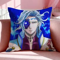 Anime R-Record of Ragnarok Cushion Cover Breathable Linen Pillowcase Summer Odorless Eco-Friendly Invisible Zipper Washable 30x30cm
