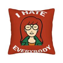 Sick sad world  Darias Square Pillow Covers Polyester Bed Car  Cushion Cover Cute Decor Throw Pillow Case 40*40 40x40cm