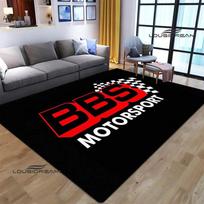 3D BBS lenktynininkas Retro spausdintas kilimas Neslystantis kilimas miegamojo dekoracija svetainės dekoracija vonios kambario grindų kilimėlis gimtadienio dovana 40x60cm
