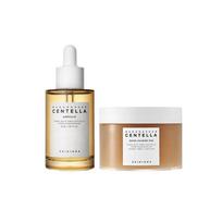 SKIN1004 Centella 2Pcs Skincare Kit,100ml Centella Ampoule +70Pcs Calming Cotton Pads,Soothing Repair Facial Set ruda