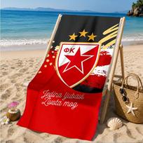 Crvena Zvezda Beach Towel, Quick-drying, Easy to Care for, Suitable for Both Fitness and Beach Vacations,Sports Essential 70cmx140cm(27x55inch)