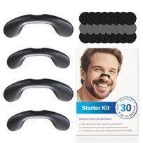 Silicone Nasal Dilator with Magnetic Clip, Reusable Nose Strips for Nasal Breathing Support
