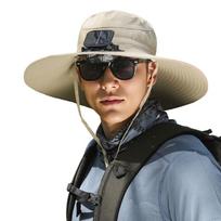 Breathable Solar Fan Hat UV Protection Fishing Bucket Hat Convenient Sun Hat with Fan  Beach