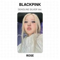 BLACKPINK DEADLINE SIDABRINĖ Versija. Oficiali nuotraukų kortelė LISA 02 black