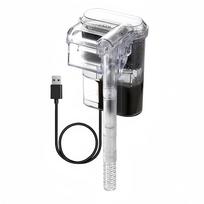 Akvariumo pakabinamas filtras Mini filtras Žuvų bakelis USB maitinimo sąsaja 2,5W Srautas 250H/L Tinka akvariumams iki 30 cm gray
