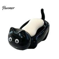 Nail-free Soap Holder Cat Box, with Self-Draining Design, Durable Plastic Non-slip Stand Holder, Storage Rack for Bathroom Countertop Saver Dish juoda