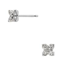 Vendome Aoyama Earrings K10 White Gold White Topaz AJBA2360 TH [Official]