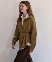Annies Monte Stripe Shirt (Olive) Olive