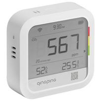 Multifunctional Thermometer Hygrometer CO2 Detetor Remote Monitoring Portable Temperature & Humidity Monitor WIFI Fast Alert Notification Rechargeable balta