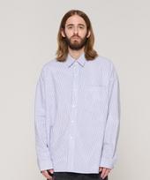 Cargo Bros Basic City Boy Striped Oversized Shirt (Ivory) Free