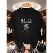 Men's Kafka  The Metamorphosis  Beetle Print T-Shirt - Quick-Dry Breathable Crew Neck Tee with Iconic Kafka & Beetle, Casual ,Summer, Machine Washable S juoda