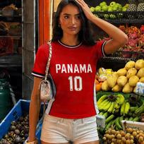 2026 men KIDS Panama Football fans Jersey Flag Print T-shirt Men Women Quick Dry Soccer Training Short Sleeve kids adult t-shirt S