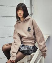 Onlyd Project Women'S Essentials Crop Hoodie - Dark Beige Beige