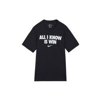 Nike All I Know Is Win Grafinis spaudinys apvalia iškirpte vyriški marškinėliai Juodi DD0774-010 L