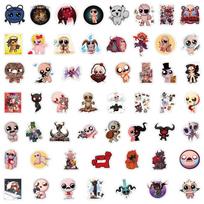 50-Pack The Binding of Isaac Cartoon Graffiti Stickers for DIY Phone Decor