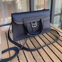 New TOGO Top-layer Cowhide Horseshoe Bag Fashionable All-matching Handbag Casual Leather Hazan Single-shoulder Briefcase Small length 22x thickness 6 x height 15cm juoda
