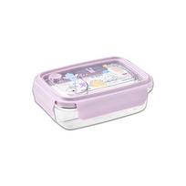 LocknLock To Go 3 Compartment Clear Lunch Box 750ml Korean Bento Meal Prep Food Container 2 Colors Violet