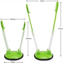 5/1Pcs Adjustable Baggy Rack Freezer Bag Holder No-Spill Food Storage Bag Stand Kitchen Organizer for Easy Filling & Anti-Slip Support 1PC žalia