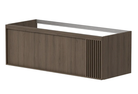 Spintelė po praustuvu Kame SOLE, BU/12-3DR/N08-GR-SOL, 120 cm, Dūminio ąžuolo faneruotė